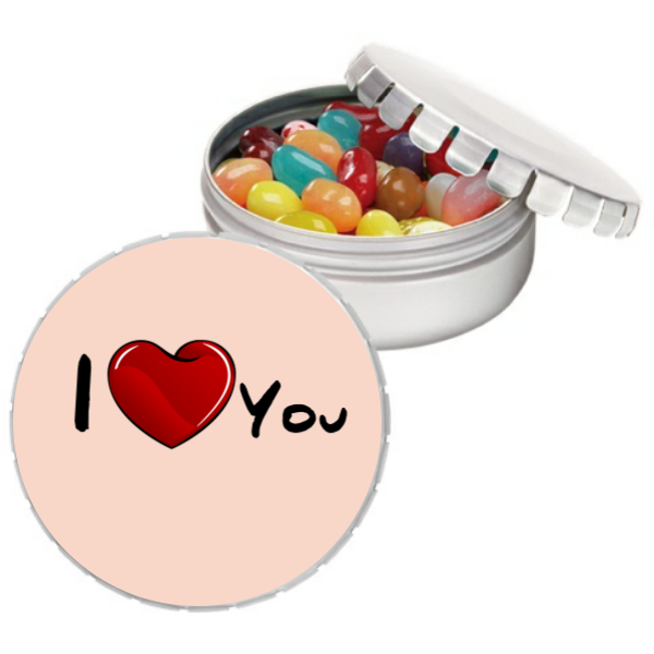 I Love You Personalized Giant Snip-Snap Tin