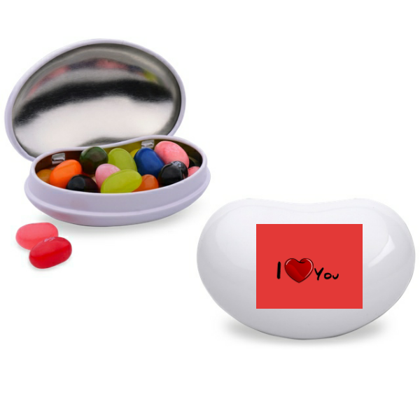 I Love You Personalized Jelly Belly Tin