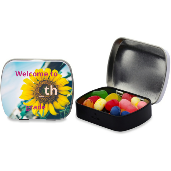 Welcome back to School Personalized Rectangular Tin