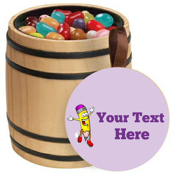School Pencil Personalized Wooden Barrel