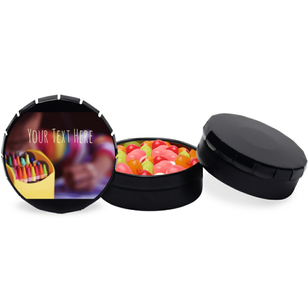 School Crayons Personalized Small Snip Snap Tin