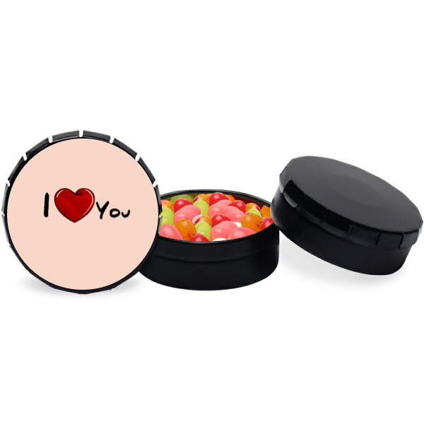 I Love You Personalized Small Snip Snap Tin