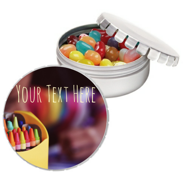 School Crayons Personalized Giant Snip-Snap Tin