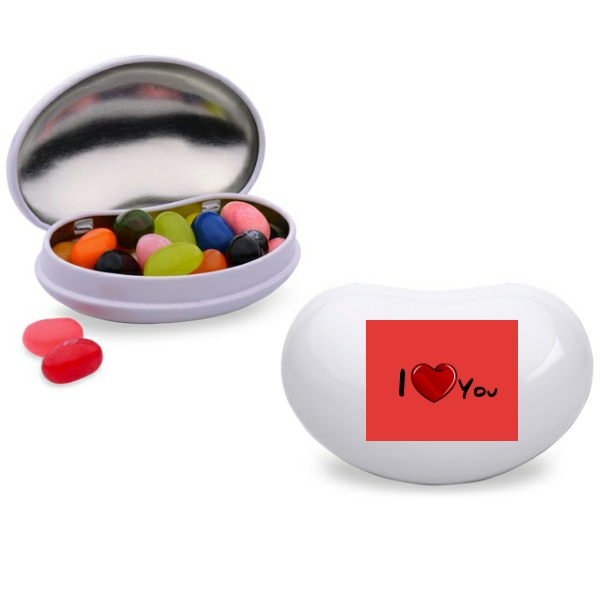 I Love You Personalized Jelly Belly Tin