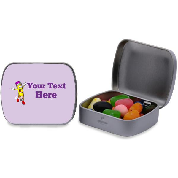 School Pencil Personalized Rectangular Tin