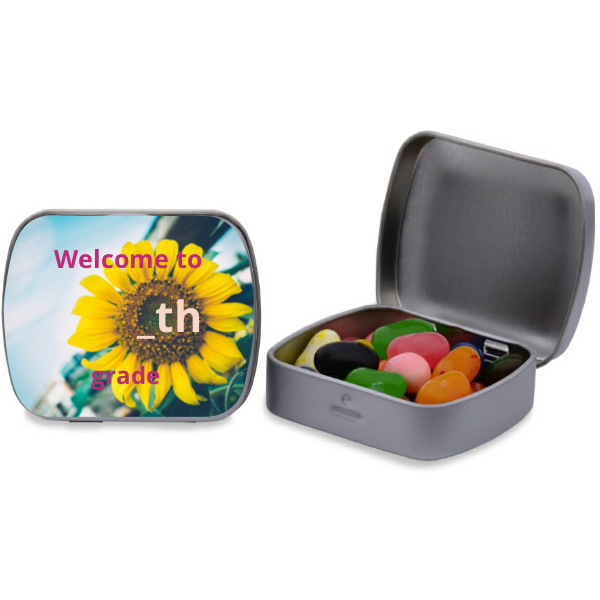 Welcome back to School Personalized Rectangular Tin