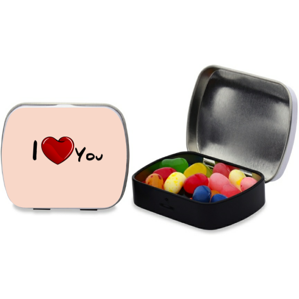 I Love You Personalized Rectangular Tin