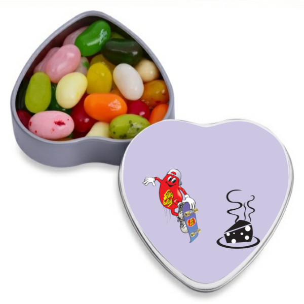 Skateboard Personalized heart candy container