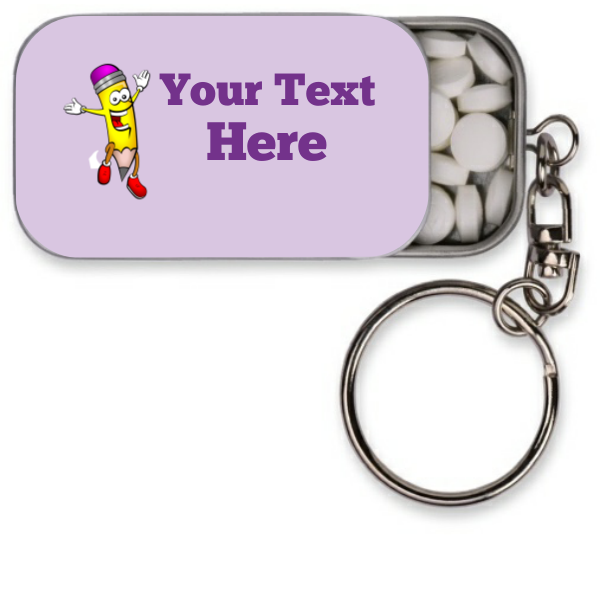School Pencil Personalized Key Chain