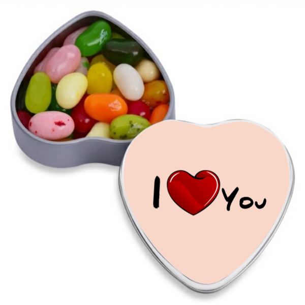I Love You Heart Shape Tin