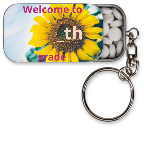 Welcome back to School Personalized Key Chain