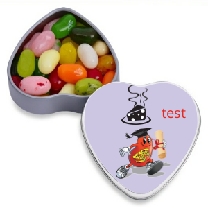 Skateboard Personalized heart candy container