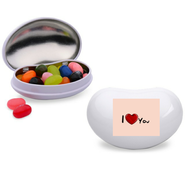 I Love You Personalized Jelly Belly Tin