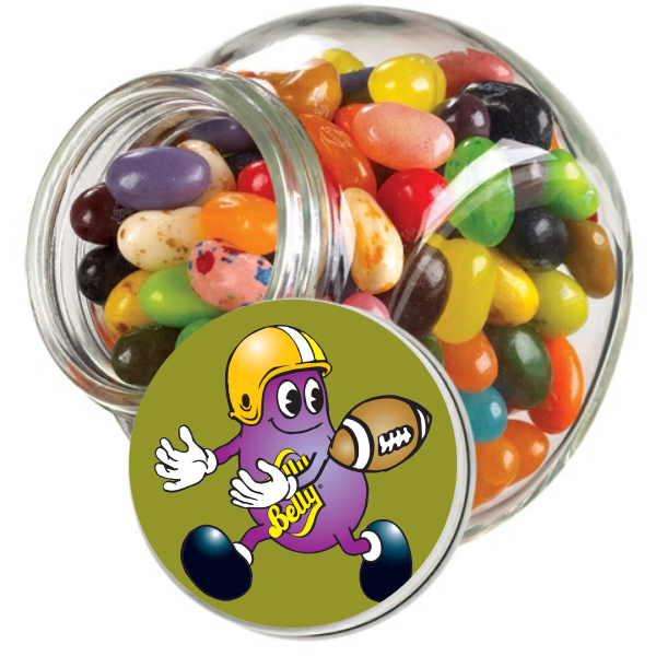 Football Personalized Glass Jar