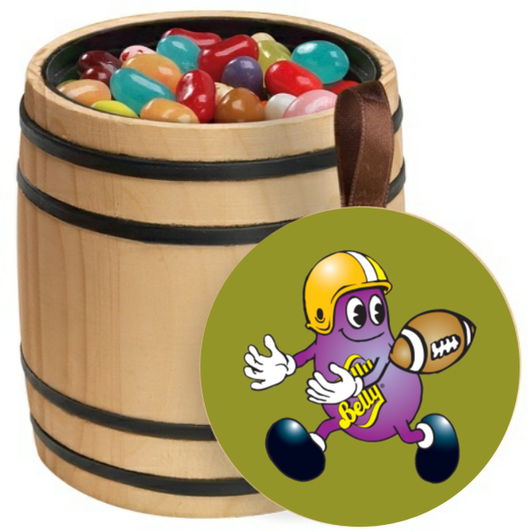 Football Personalized Wooden Barrel