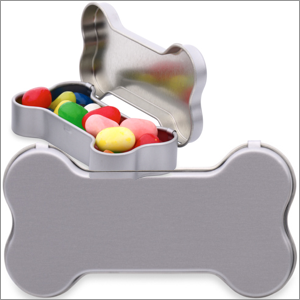 Personalized Dog Bone Container