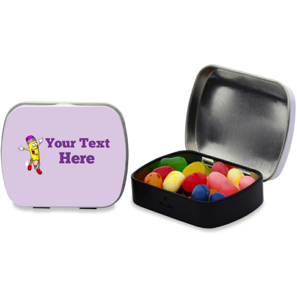 School Pencil Personalized Rectangular Tin