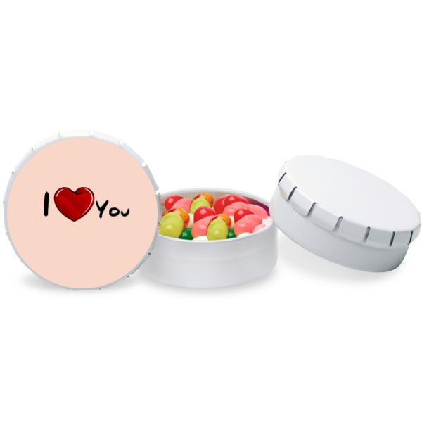 I Love You Personalized Small Snip Snap Tin