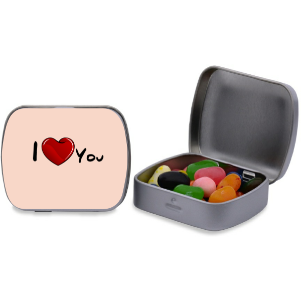 I Love You Personalized Rectangular Tin